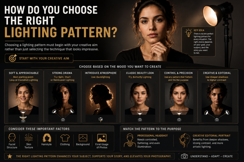 9 portrait lighting patterns for different photography styles
